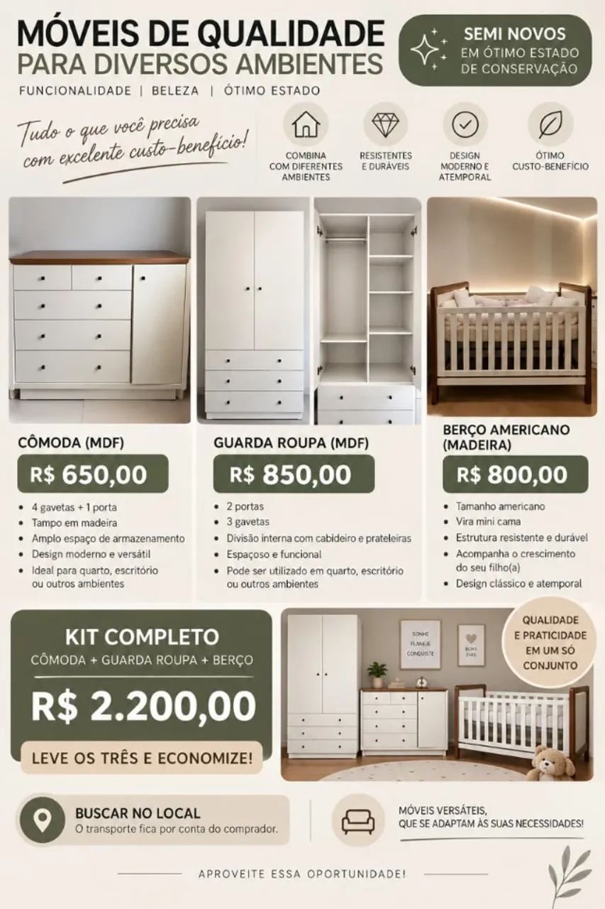Jogo de quarto Infantil