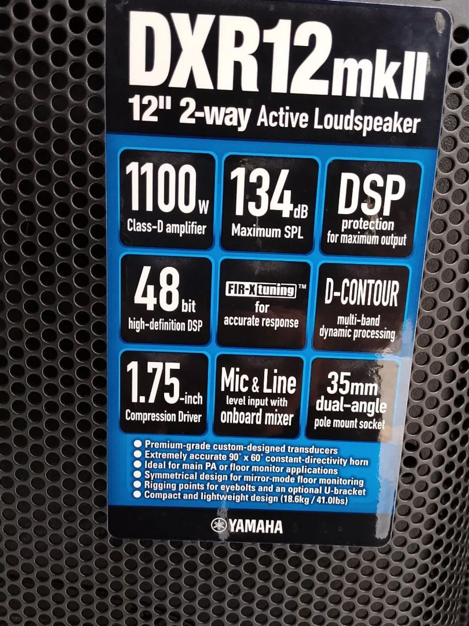 Caixa ativa Yamaha DXR 12 NOVA SOMOS LOJA FÍSICA NA TEODORO