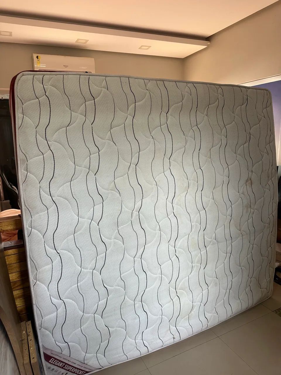 Cama + Box Colchão King Com Molas Ensacadas Ortobom