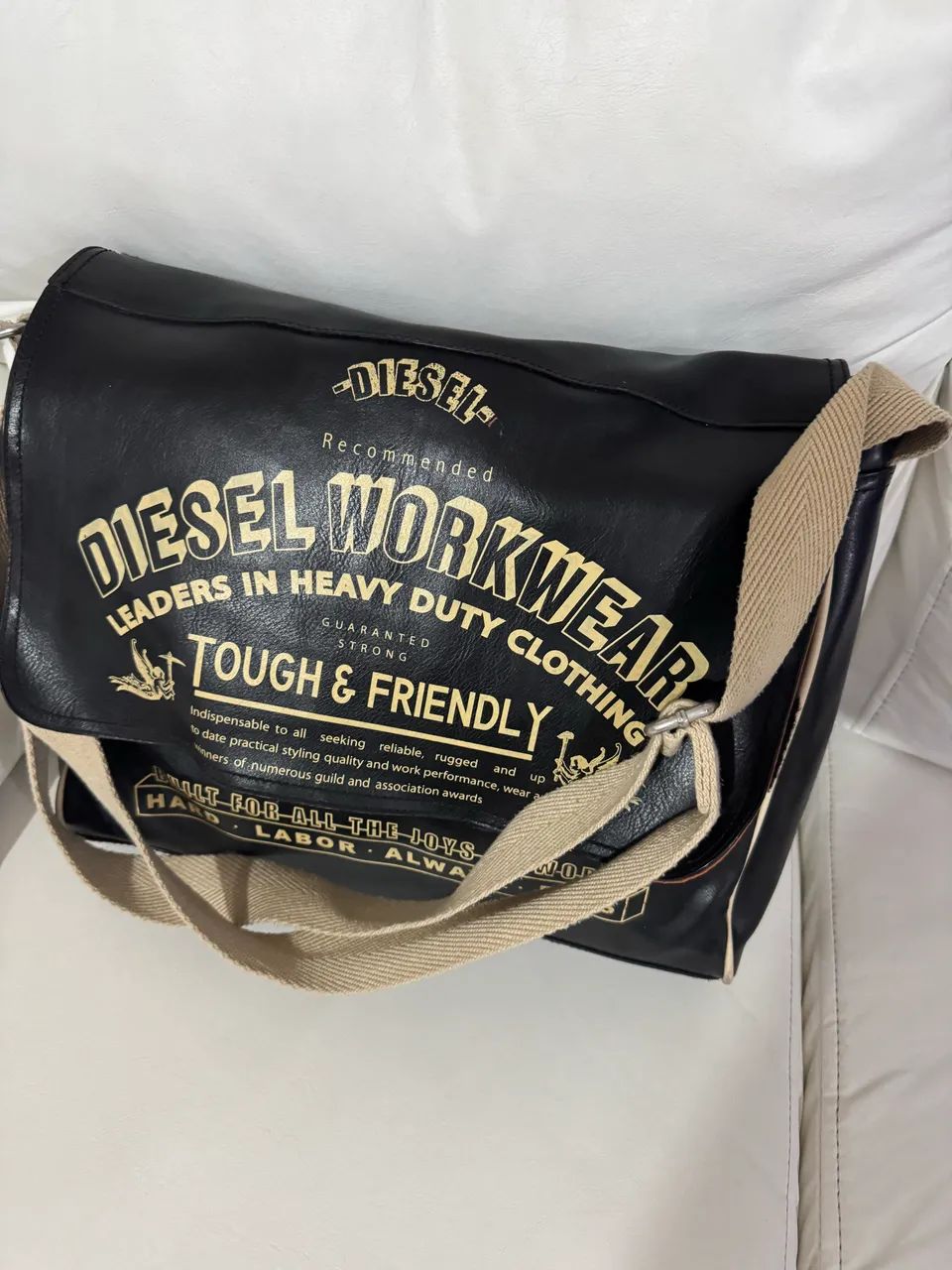 Bolsa Diesel Original Couro Legítimo  - Foto 2