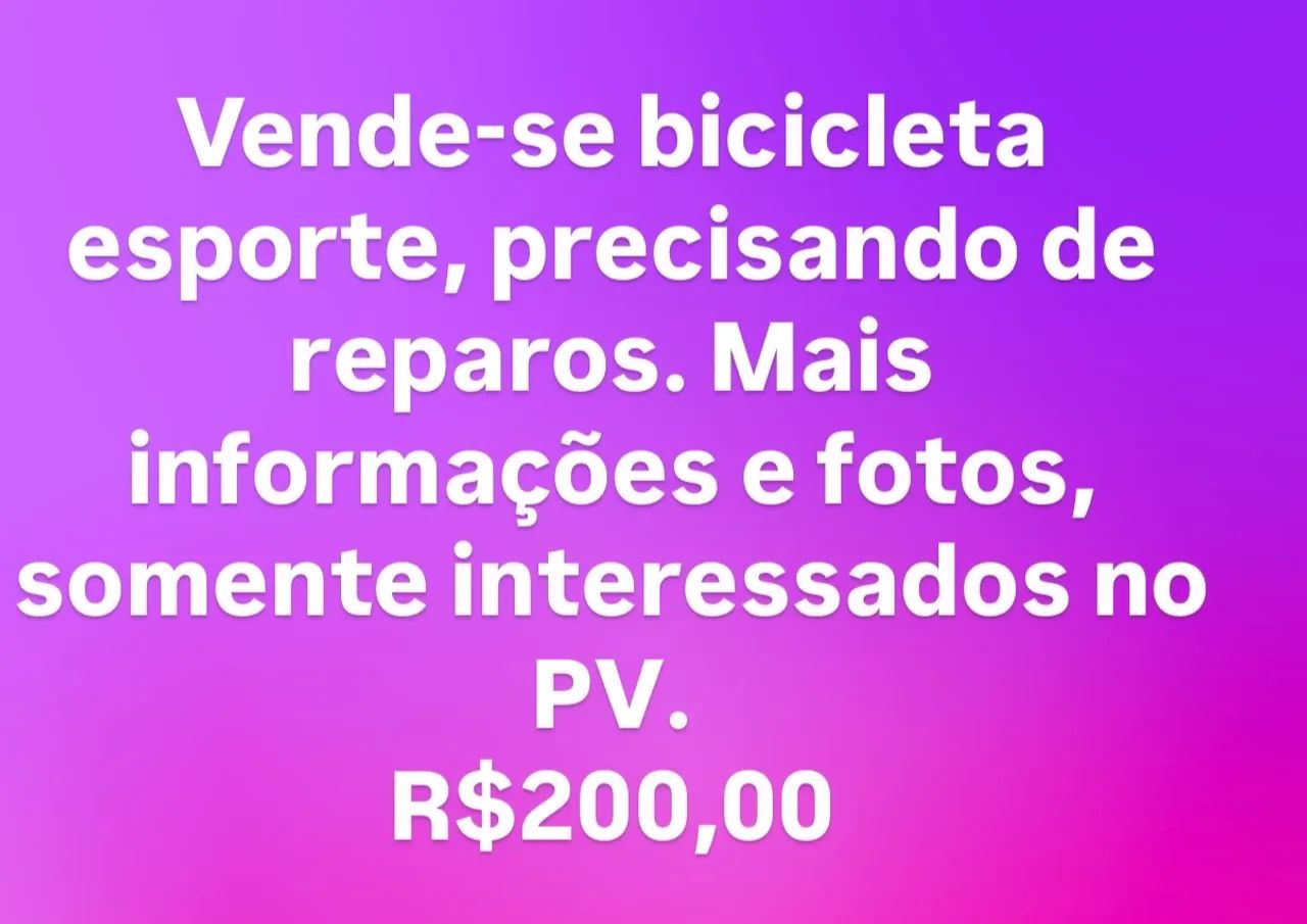 Bicicleta Esporte 