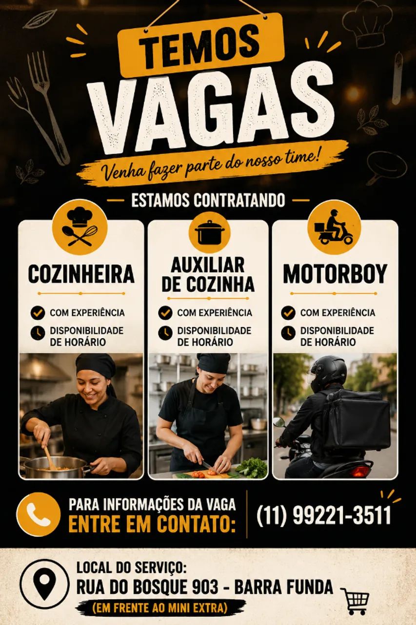  VAGAS DE EMPREGO - DIVERSOS