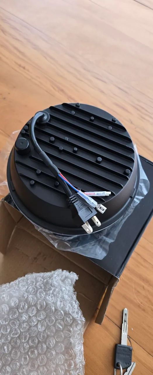 Farol Led DRL em X âmbar, 7 polegadas  - Foto 4
