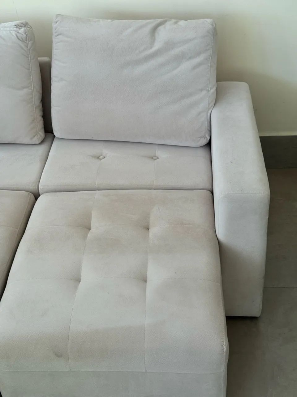 Sofá Herval 2 Lugares Bege  - Foto 4