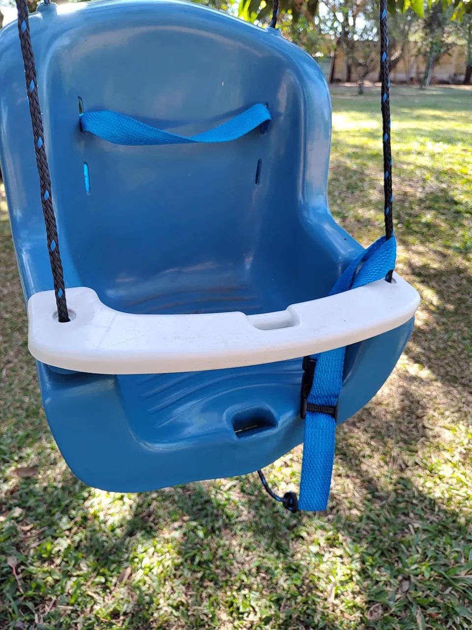 Balanço de plástico infantil azul  - Foto 3