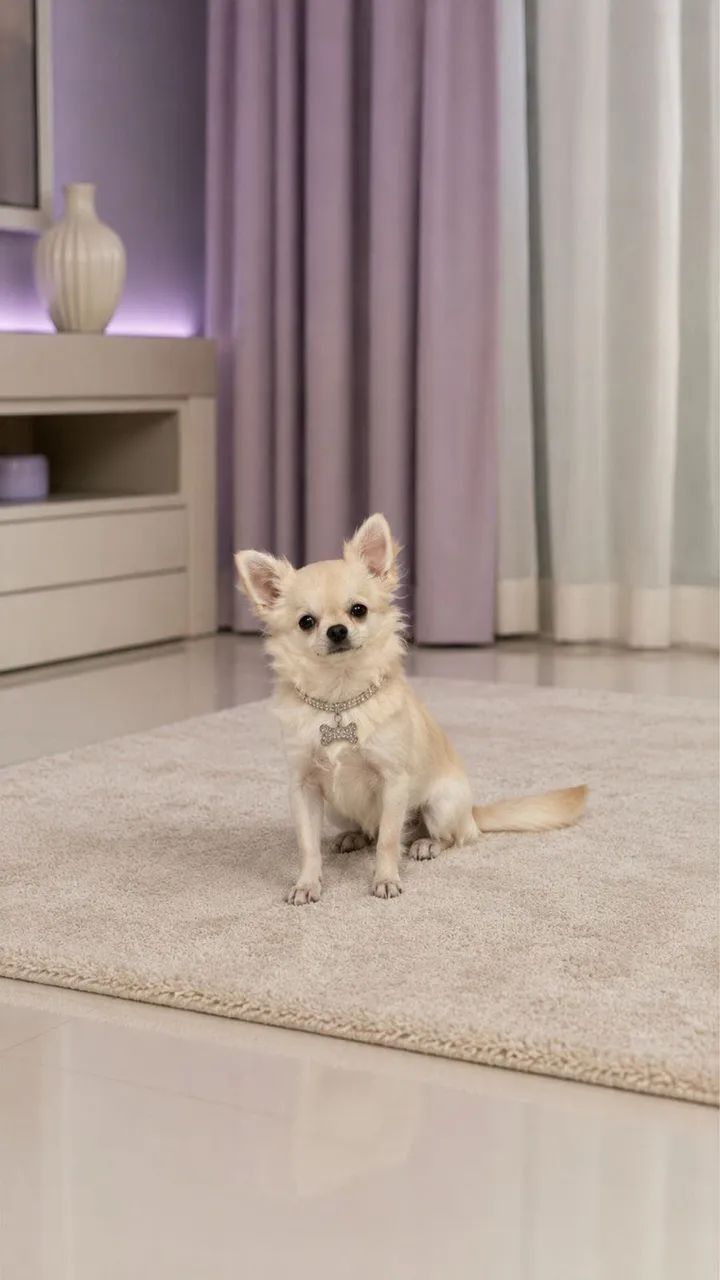 Chihuahua macho com pedigree CBKC  - Foto 3