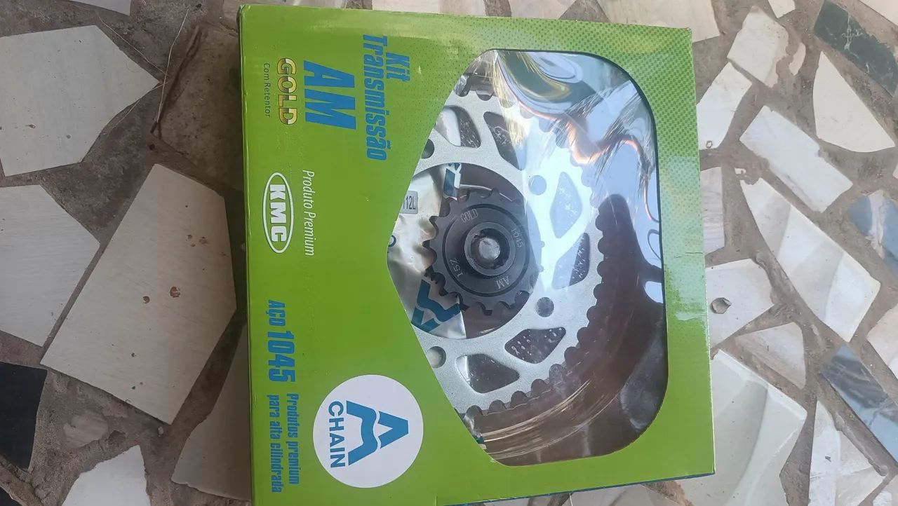 Kit relação completo moto cb500x original - Foto 5