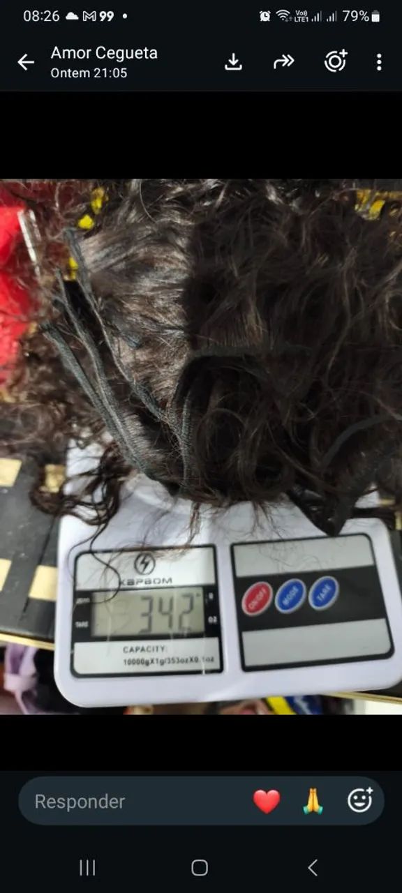 Cabelo humano 40 centímetros  - Foto 3