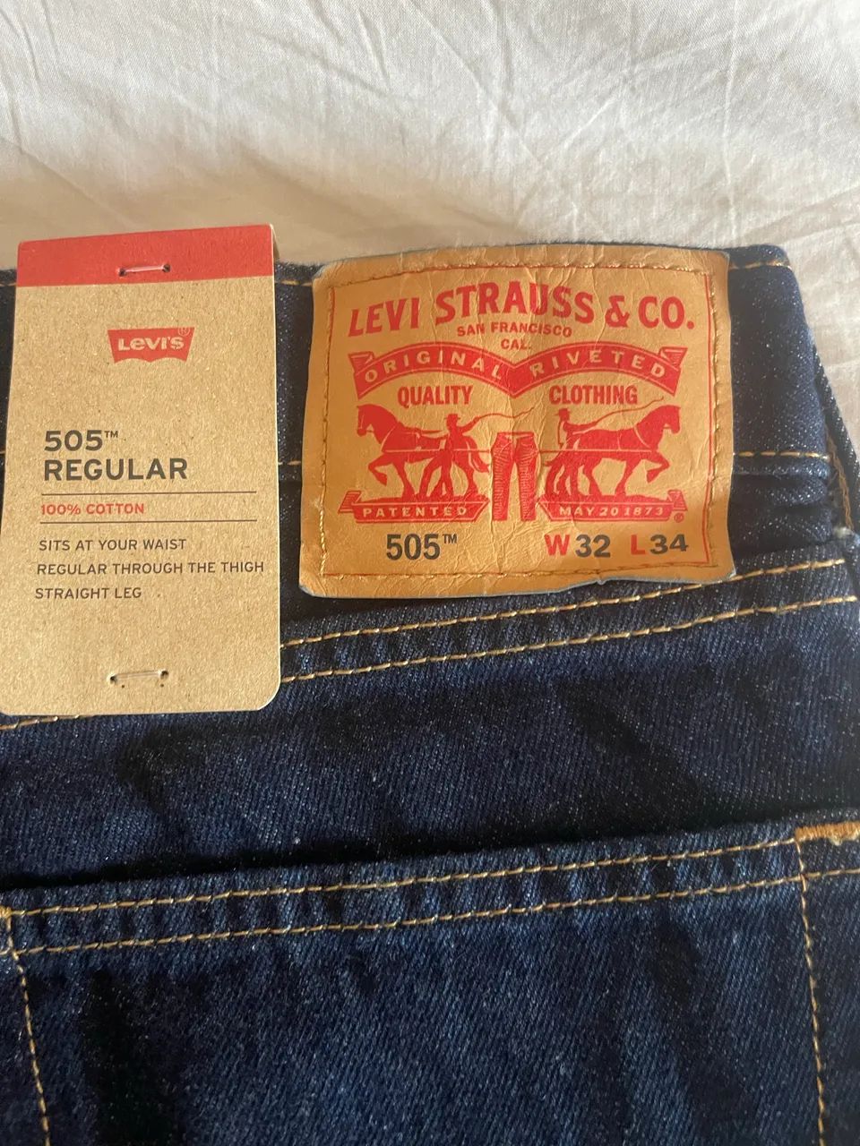 calça jeans levis 505 - Foto 4