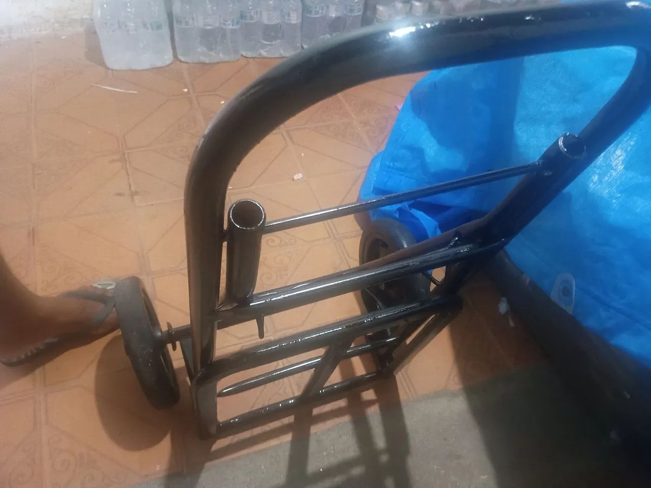 Carrinho de carga dobrável suporta 200kg - Foto 4