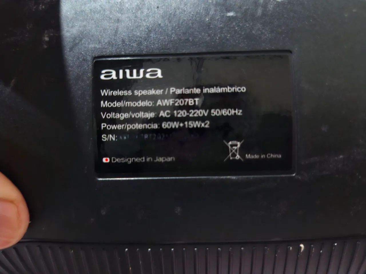 CAIXA DE SOM AIWA À VENDA!  - Foto 4