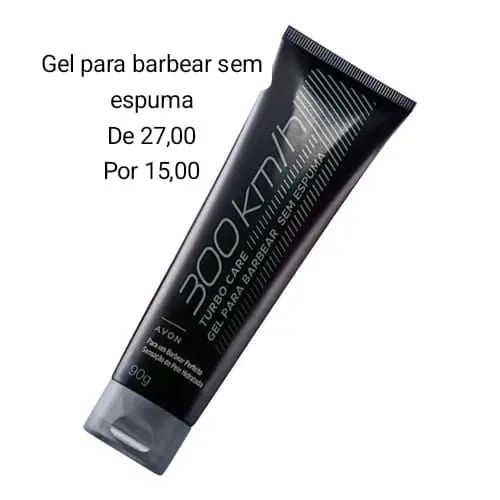 Gel de barbear sem espuma avon