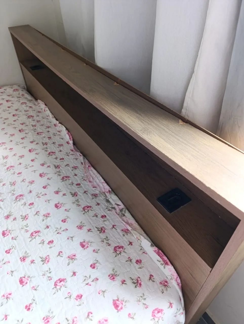 Cama Box + Colchão + Cabeceira com tomadas - Foto 2