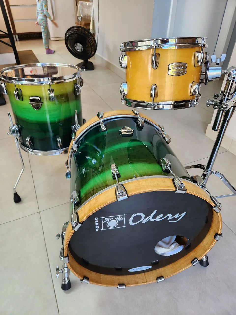 Bateria Odery Custom Shop e Yamaha ENVIO (ñ pearl tama dw mapex ludwig sonor )