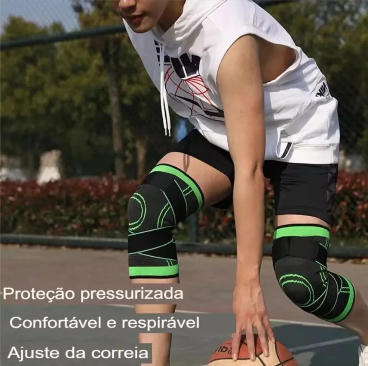 Joelheira de Compressão com Ajuste em Velcro ? - Foto 4