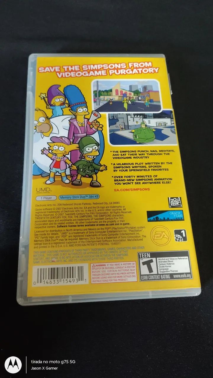 Jogo The Simpsons Game PSP  - Foto 2