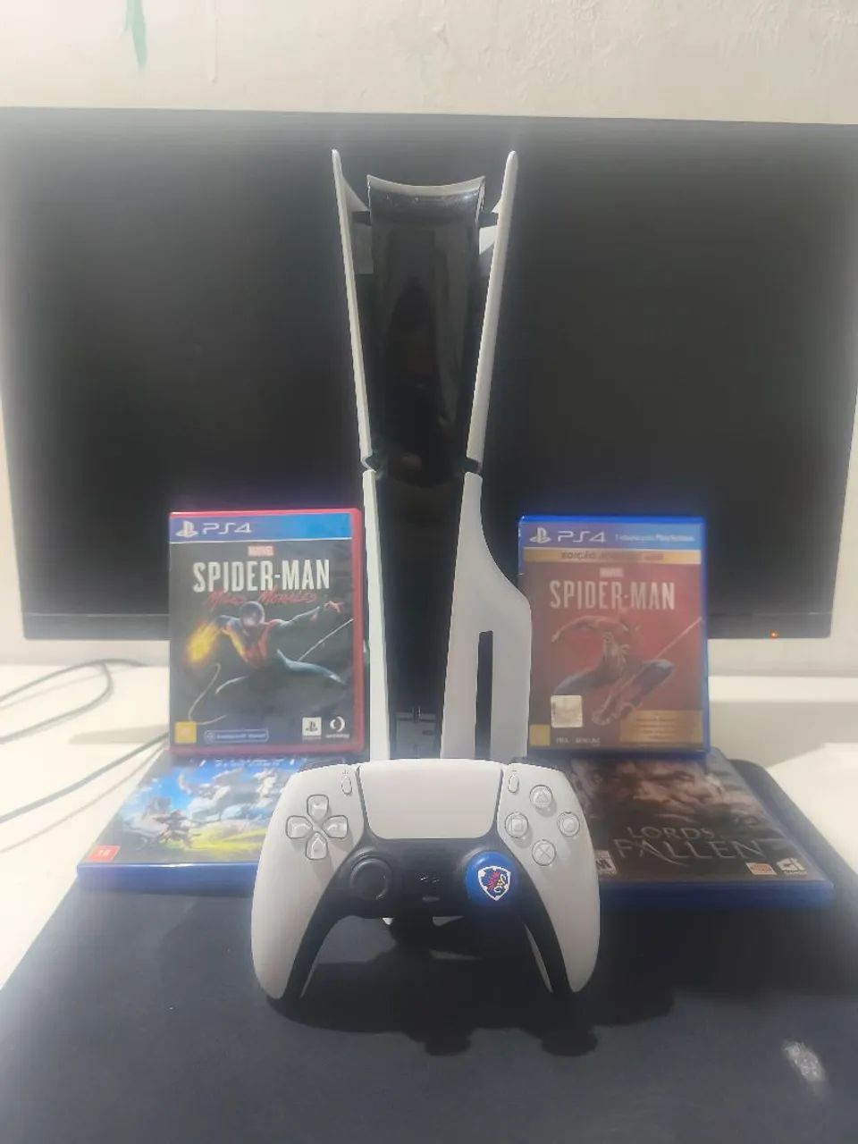 PS5 SLIM COM LEITOR DE DISCO+JOGOS
