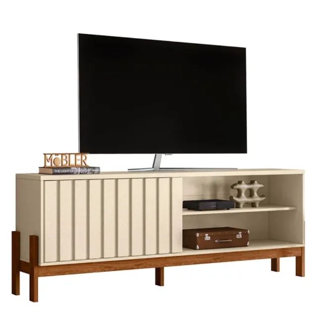 Rack Bancada Aurora 1,88m para TV de até 75 Pérola - Foto 5