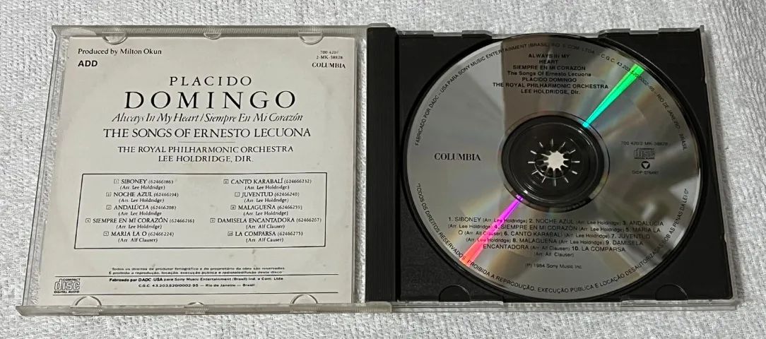 CD Placido Domingo ¬ - Always In My Heart - Foto 2