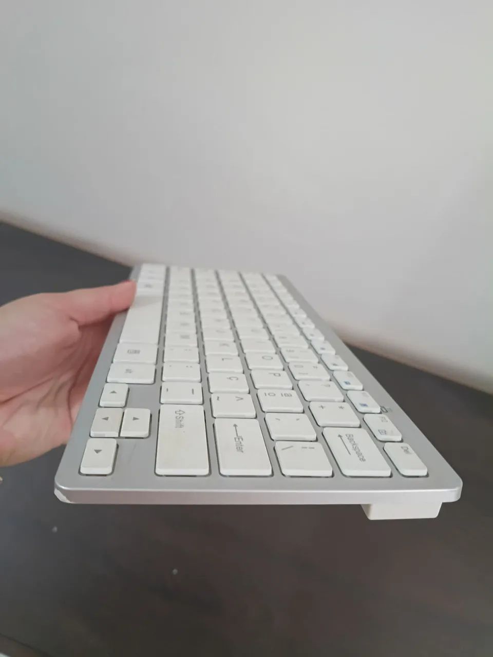 Teclado sem fio branco  - Foto 5