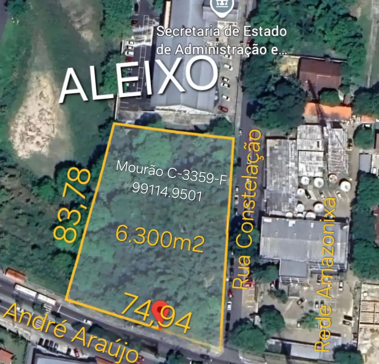 Oportunidade, Terreno Comercial na André Araújo com 6.300m2. Esquina da TV Amazonas - Foto 3
