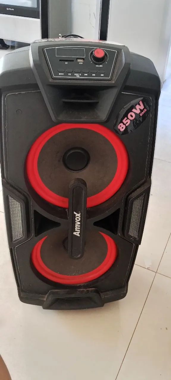 ? Caixa de Som Amvox 850W - Com Defeito - Foto 3