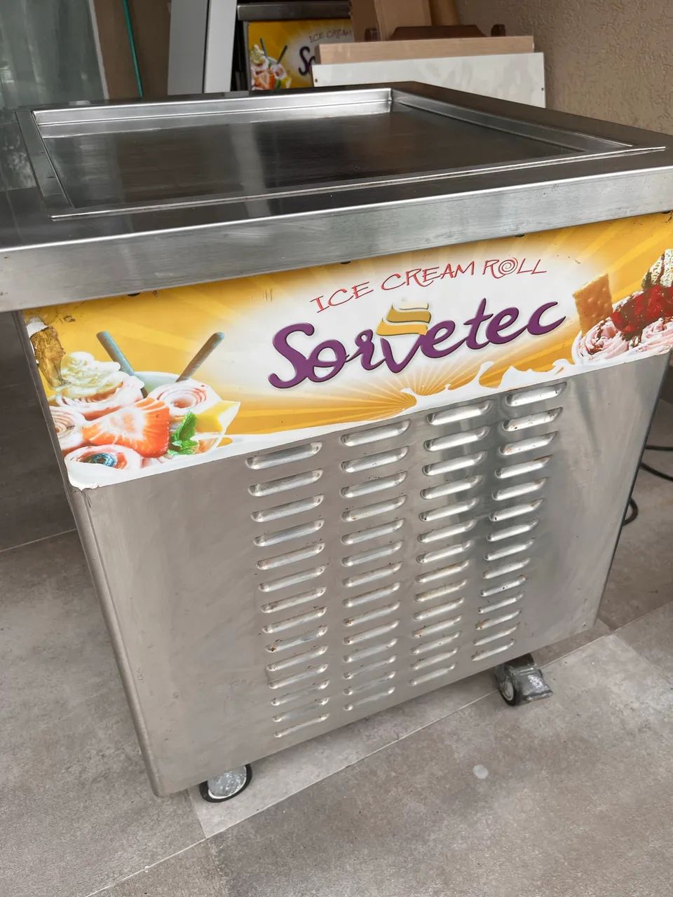 Máquina de sorvete na chapa  - Foto 3