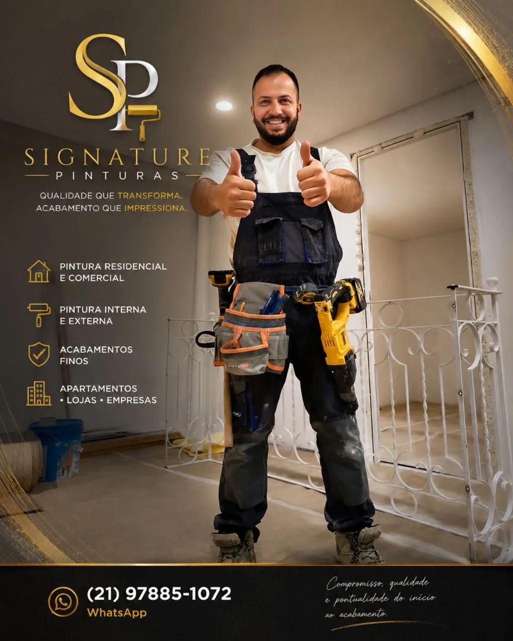Serviços de pintura e reparação 