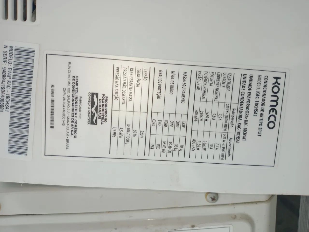 Vendo ar condicionado split 18000 bteus - Foto 4