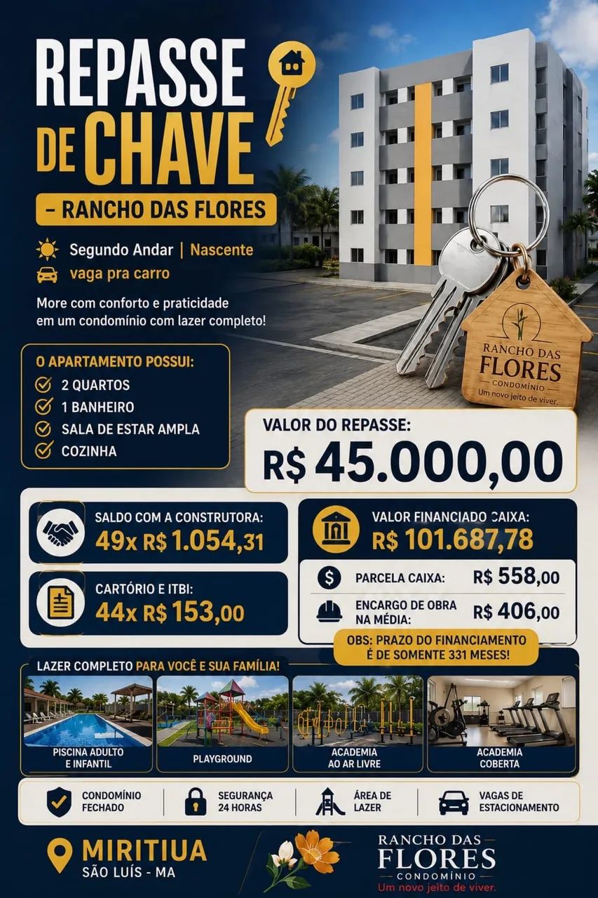 Repasse de chave na região do turu