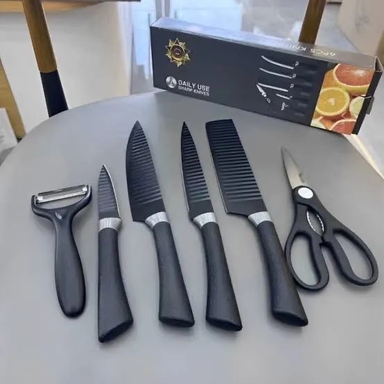Kit 6 peças facas antiaderente 