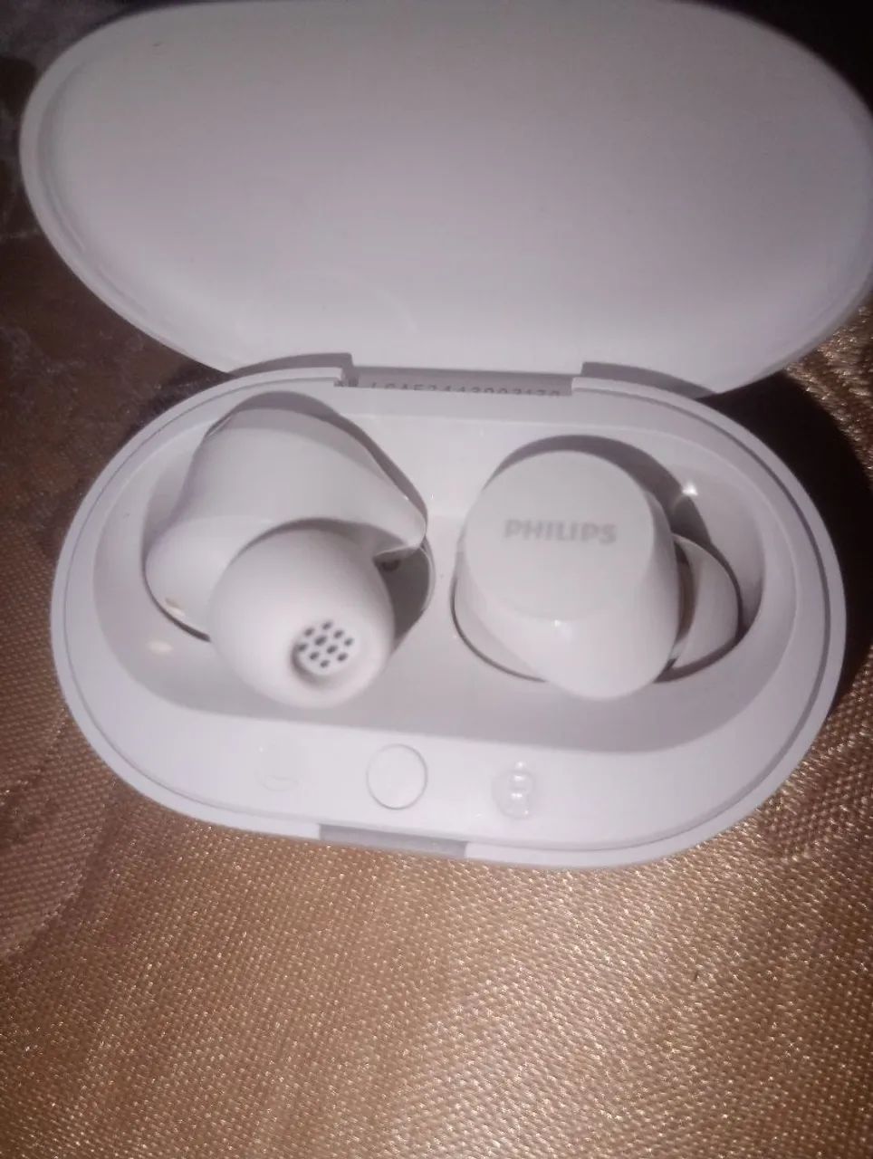 Fone de ouvido Philips branco bluetooth 