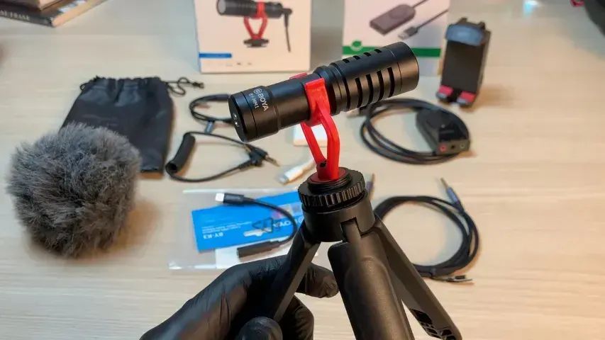 BOYA BY-MM1 Criador de Conteúdo / Kit Microfone + Vários Acessórios / Envio Rápido - Foto 6
