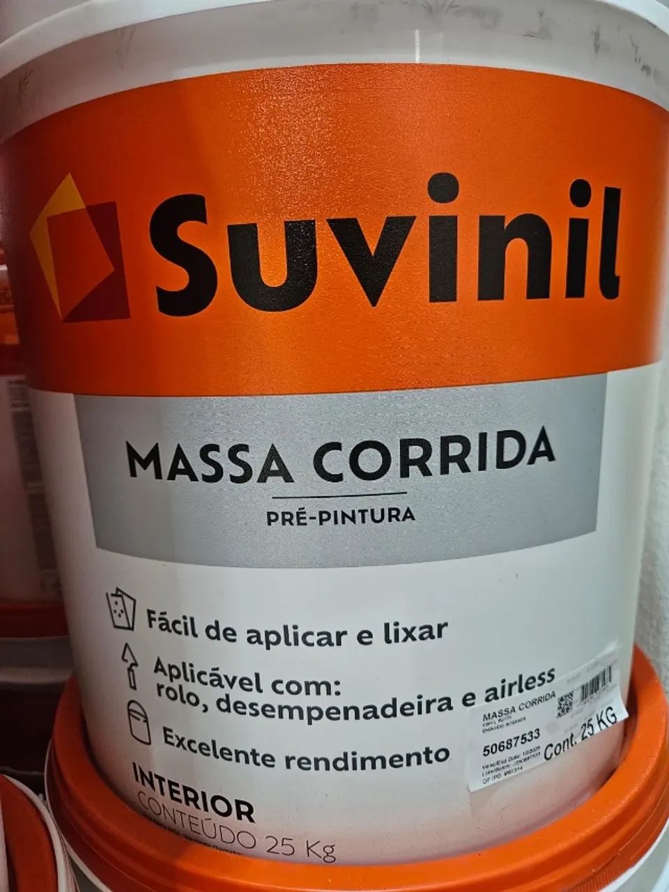 Massa Corrida Suvinil PVA 25Kg - Foto 2