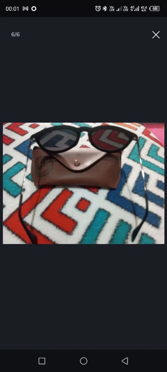 óculos de sol da marca Ray-Ban, modelo Erika.  LEIA O ANÚNCIO  - Foto 2