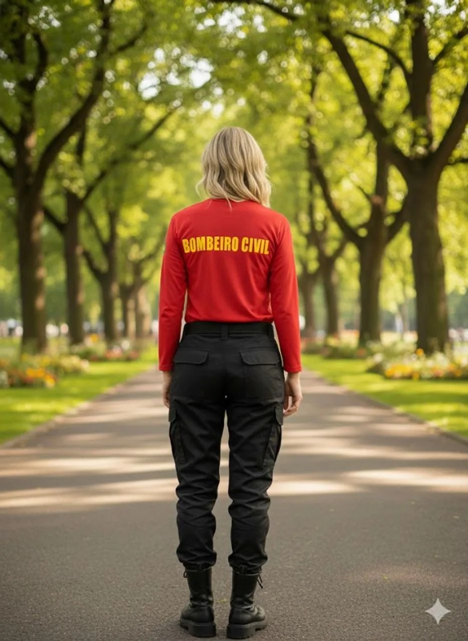 Camiseta de Bombeiro Civil Manga Longa - Foto 2