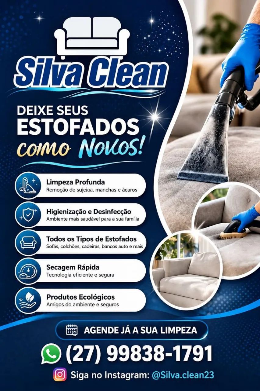Higienização e Limpeza de Estofados 