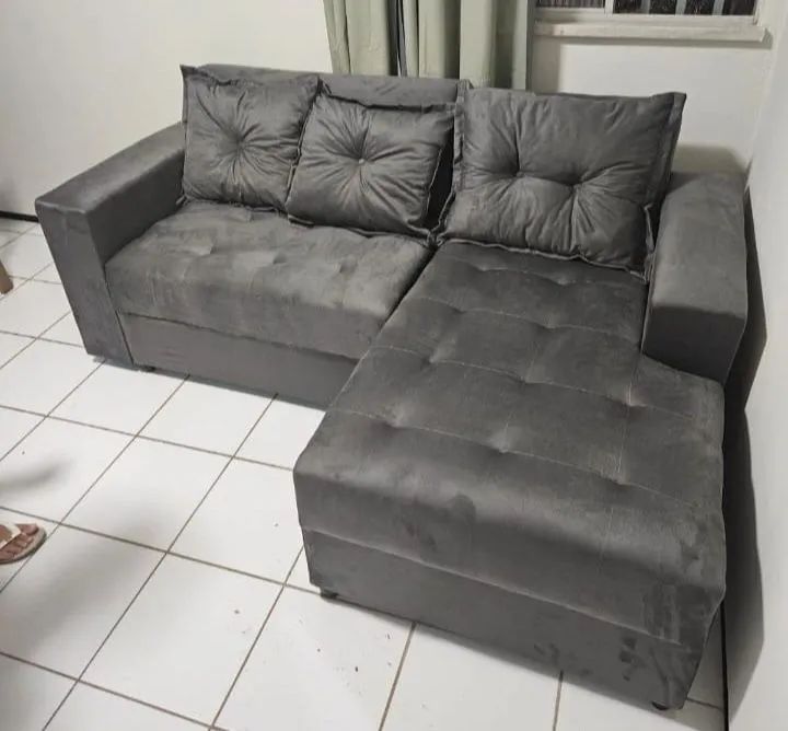 Sofá  madrizinho 1,90m pronta entrega contato 98- *  - Foto 4