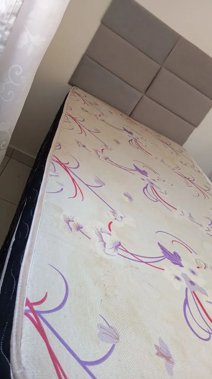 Cama box  de solteiro + colchão de solteiro  - Foto 4