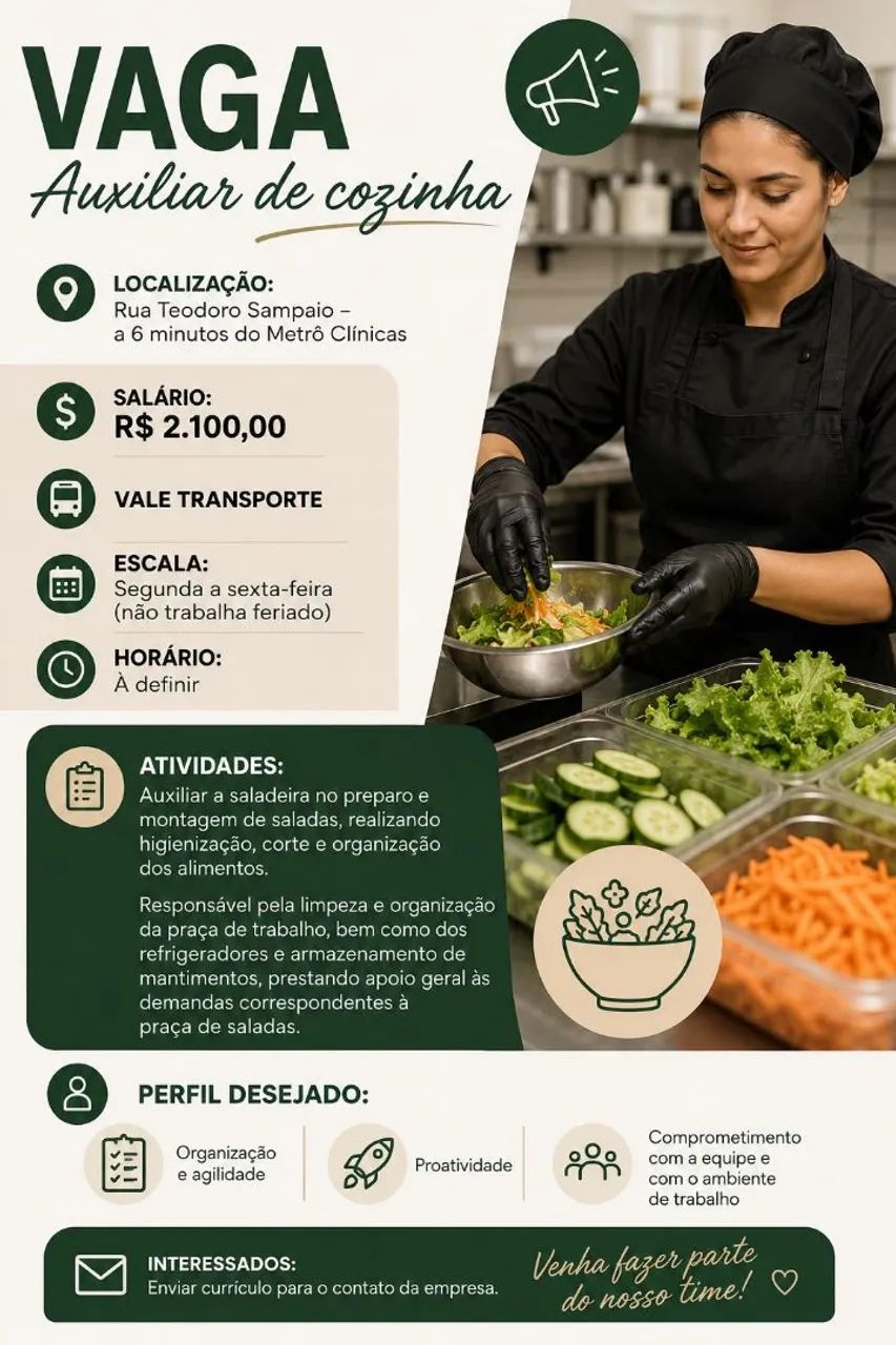 AUXILIAR DE COZINHA
