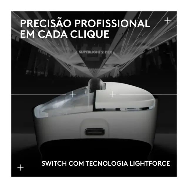 MOUSE SUPERLIGHT 2 BRANCO (LACRADO) - Foto 4