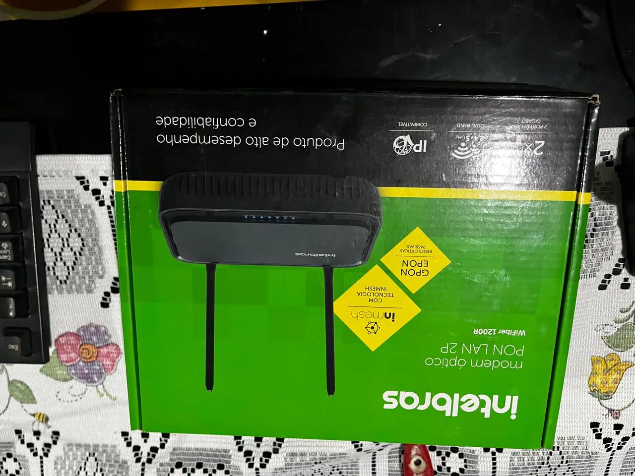 Modem óptico intelbras seminovo