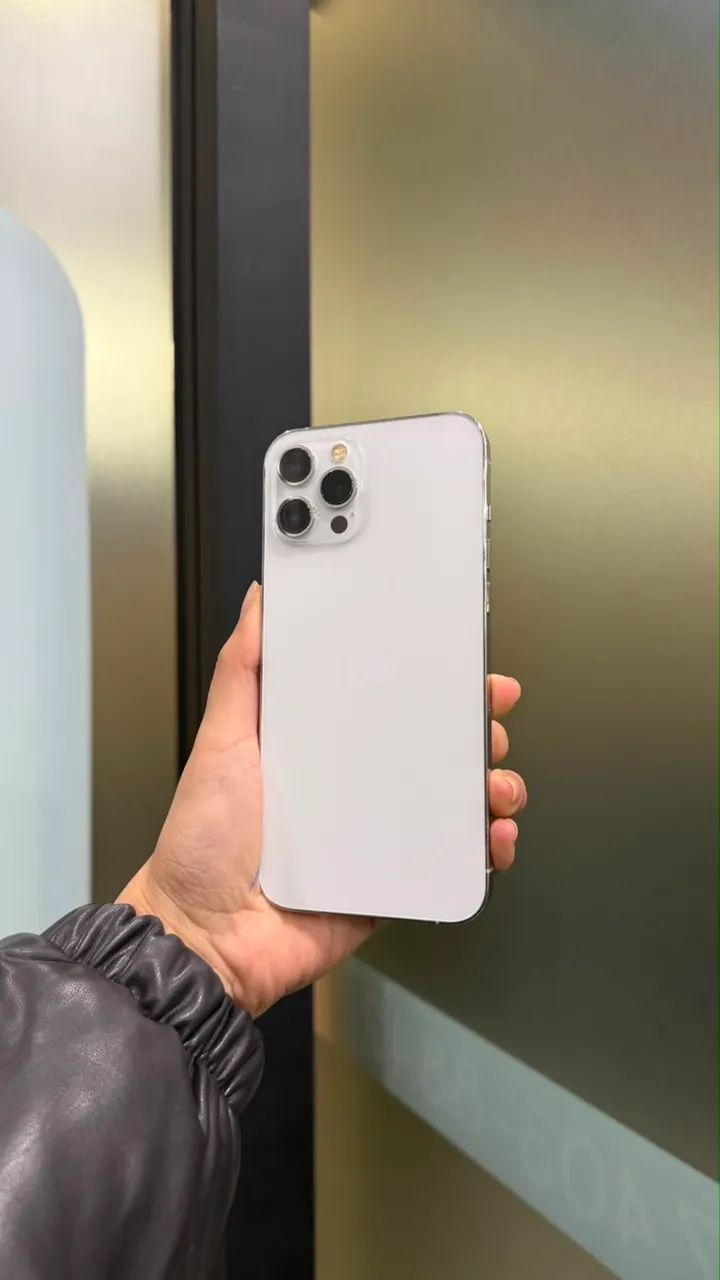 iPhone 12 PRO MAX 256GB - seminovo branco bateria 95%