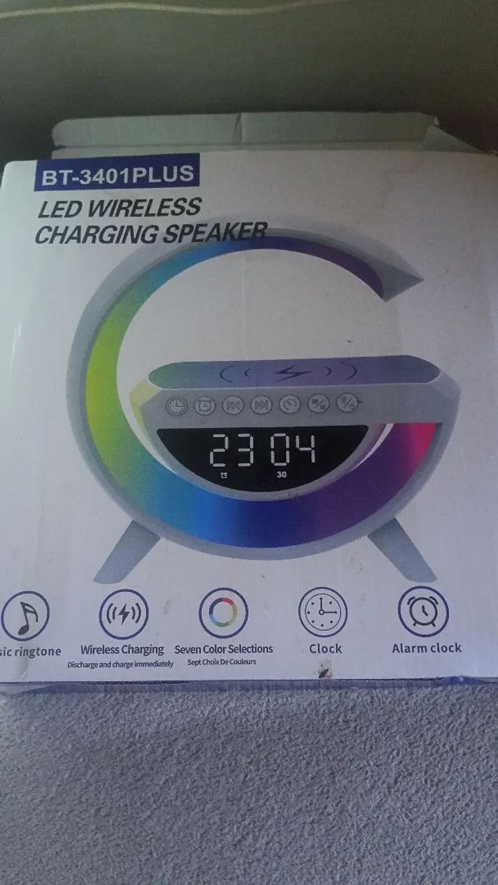 Caixa de Som Charging Speaker Led - Foto 3