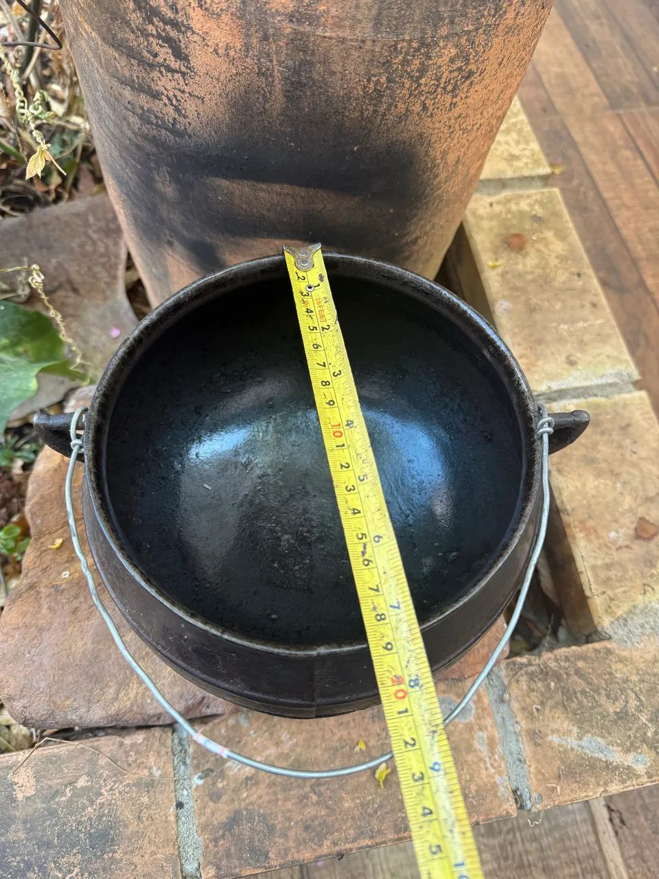 Panela de ferro antiga  - Foto 3