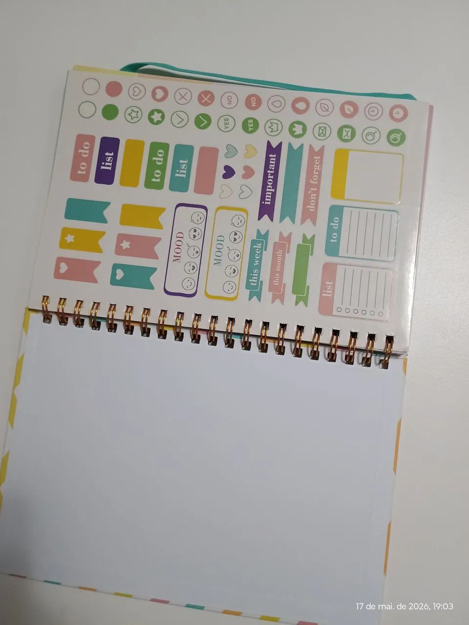 Planner Capa Dura 80 folhas espiral - Foto 3