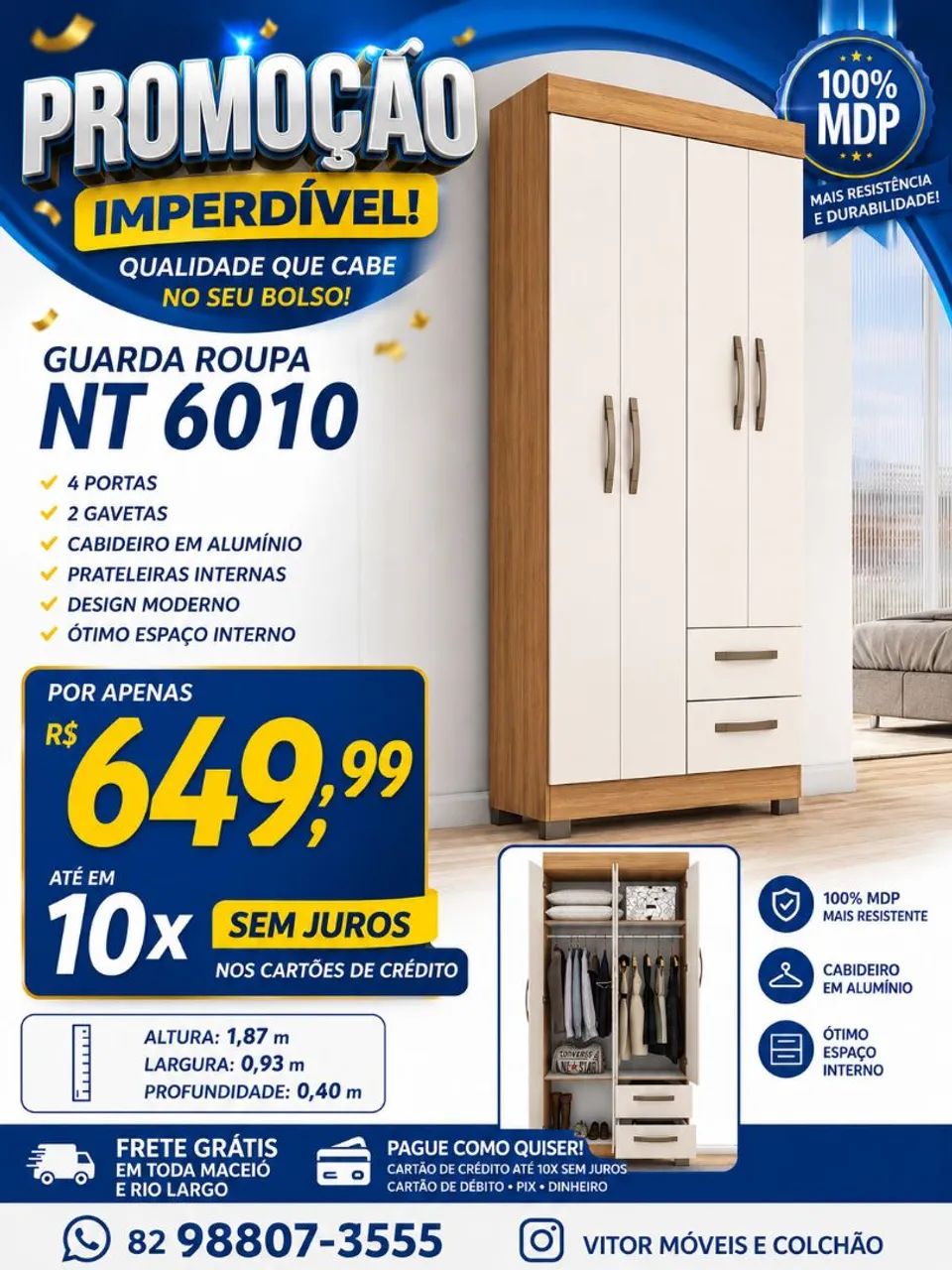 OFERTAS ROUPEIRO NT 6010 