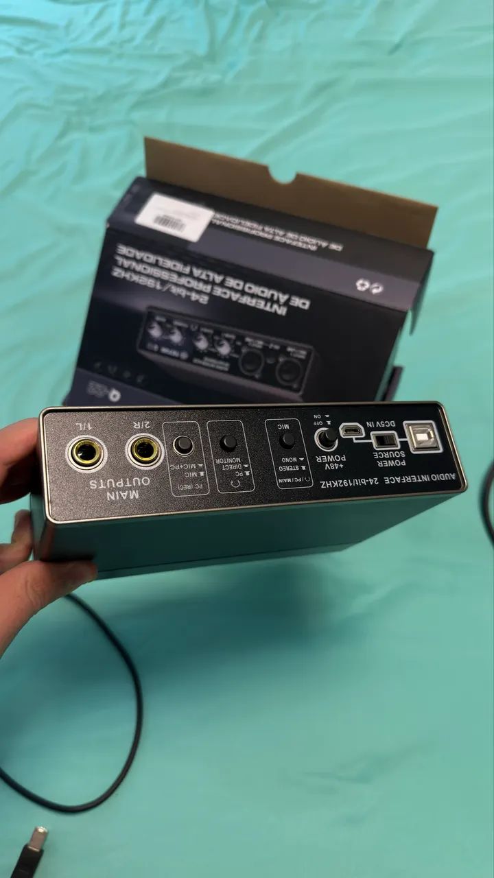 Interface de Áudio USB Teyun Q-22 | 24-bit / 192kHz | +48V Phantom - Foto 2