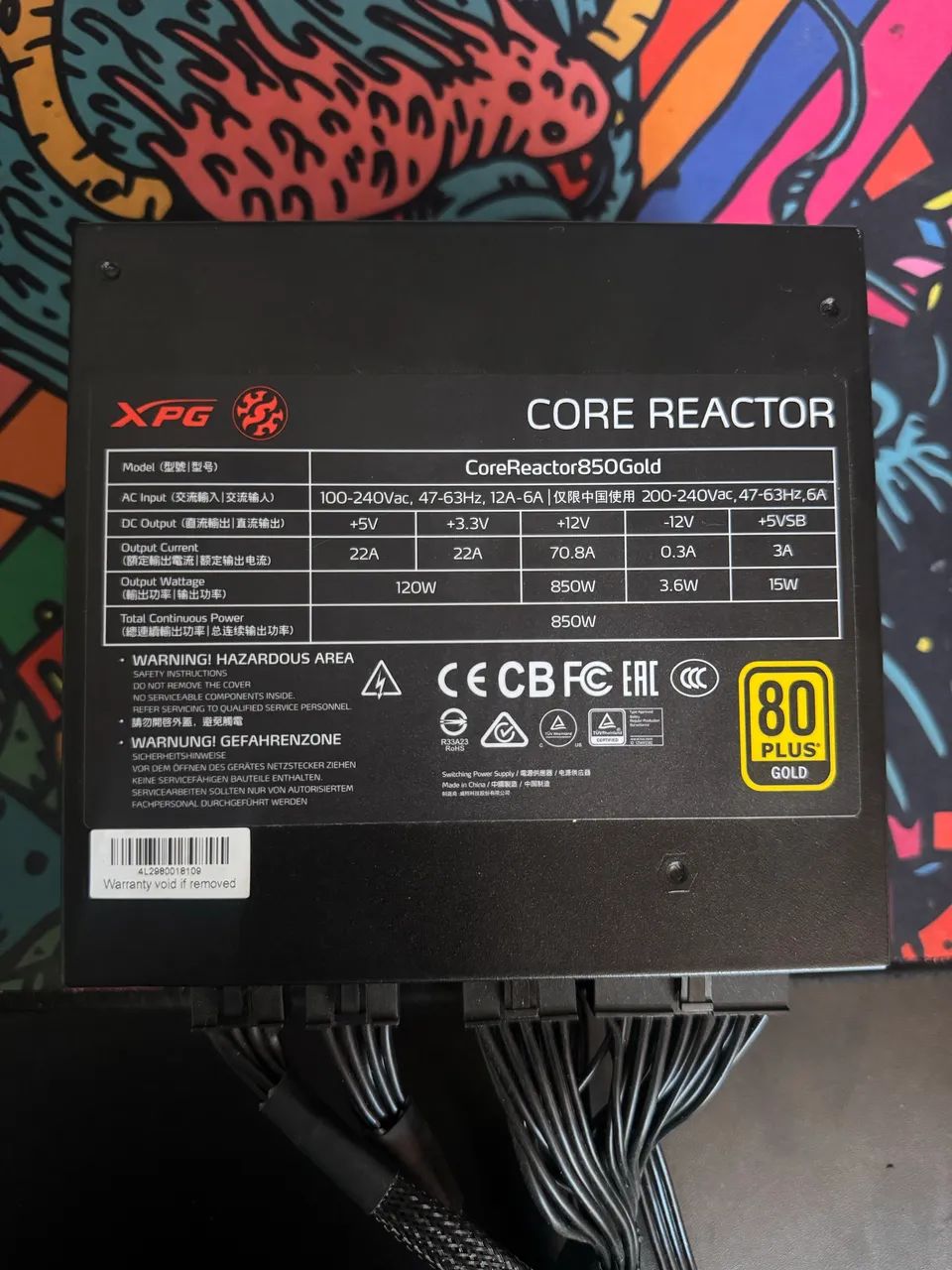 Fonte XPG 850W Core Reactor 80 Plus GOLD Full Modular - Foto 4