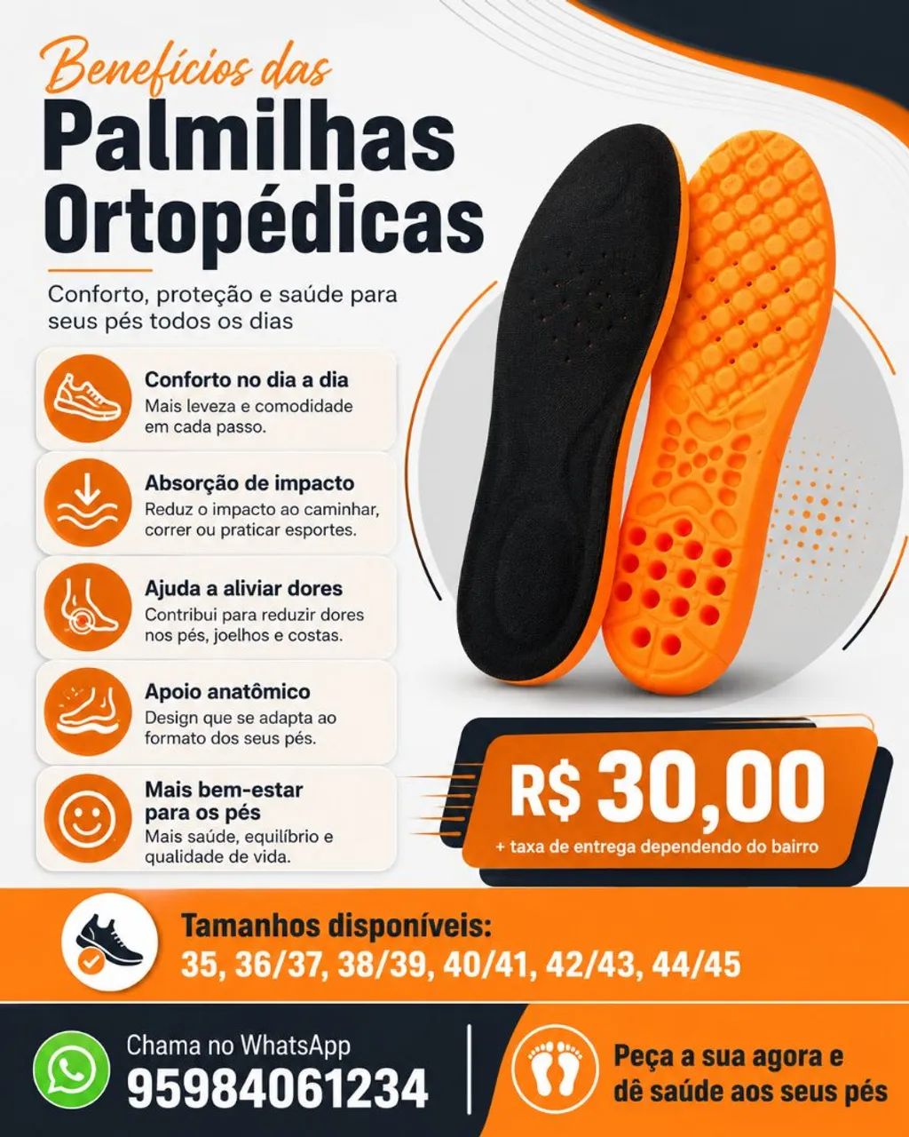 Palmilhas ortopédicas  - Foto 5